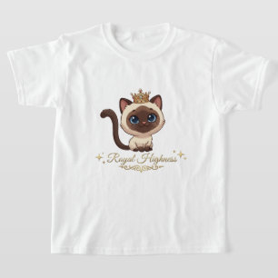 T-shirt Joli chat siamois royal
