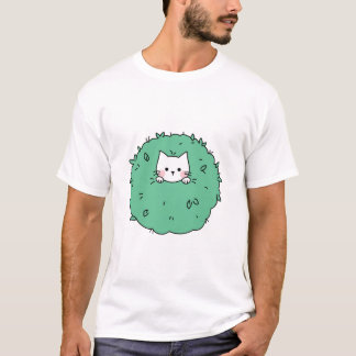T-shirt Joli Chatons dans un Buisson