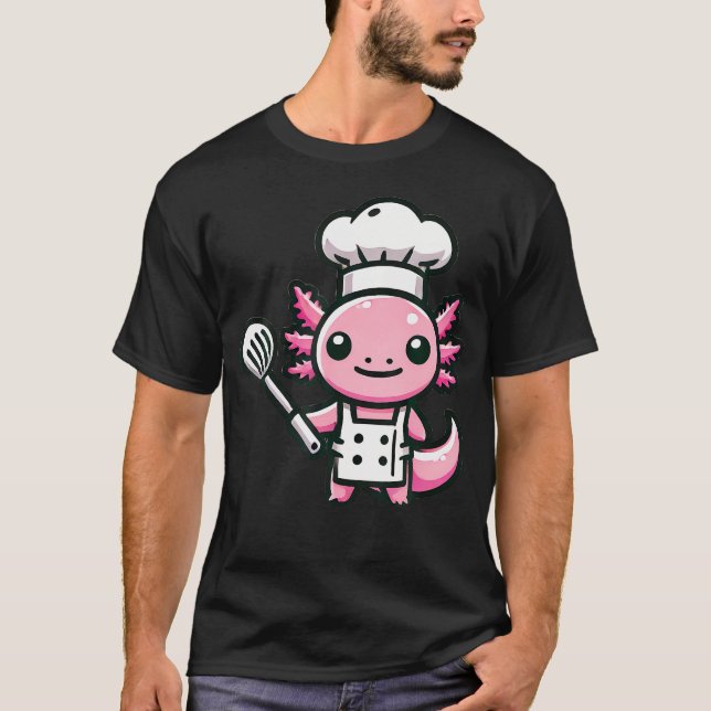 T-shirt Joli Chef Axolotl (Devant)