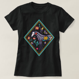 T-shirt Joli cheval crâne de sucre Cinco De Mayo mexicain