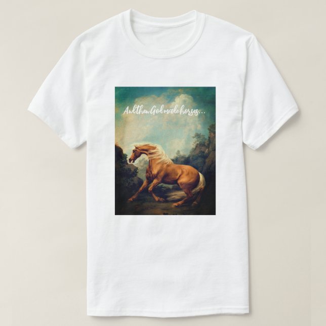 T-shirt  Joli cheval Palomino   (Design devant)