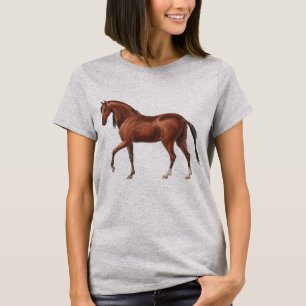 T-shirt Joli Cheval Style Vintage Art