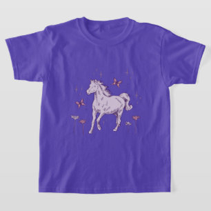 T-shirt Joli Cheval Violet