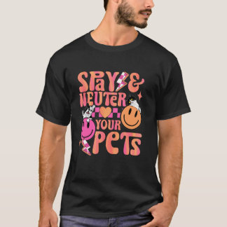 T-shirt Joli chien chat stériliser castrer chat sauvage an