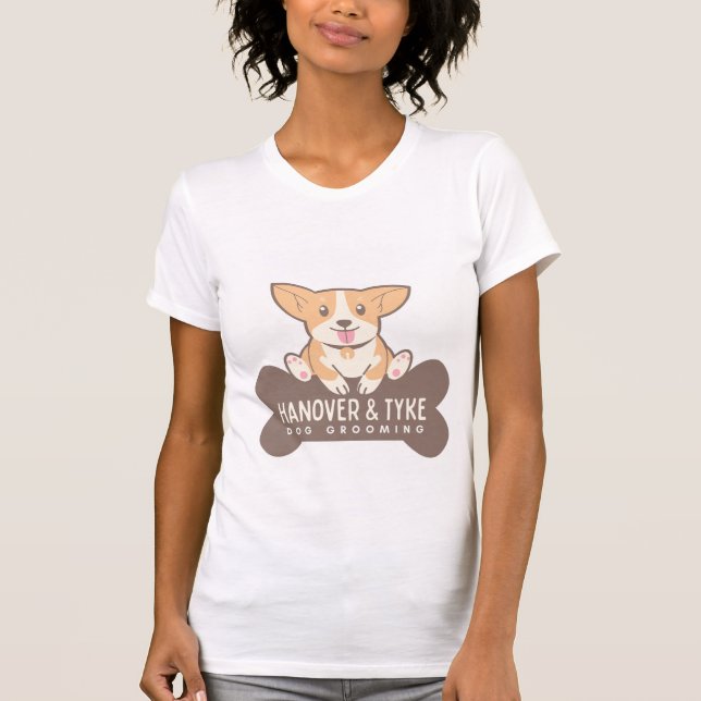 T-shirt Joli chien d'animal de compagnie (Devant)