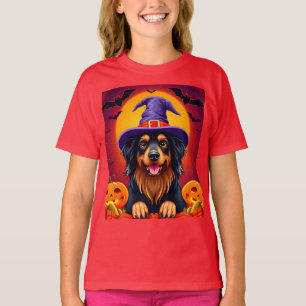T-shirt Joli chien d'Halloween
