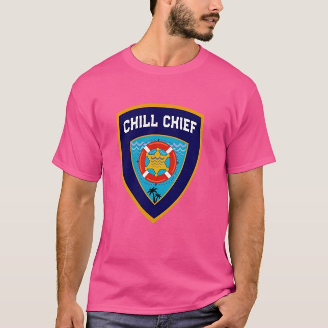 T-shirt Joli CHILL CHEF Beach Vacances Squad Chillin' Lik (Devant)