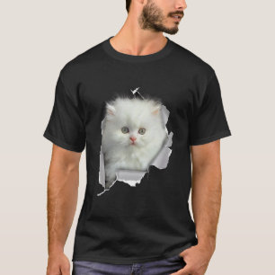 T-shirt Joli chiot visage de chat persan chat persan