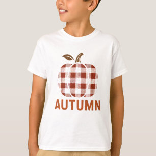 T-shirt Joli Citrouille à plaid Tee - Vêtements d'automne