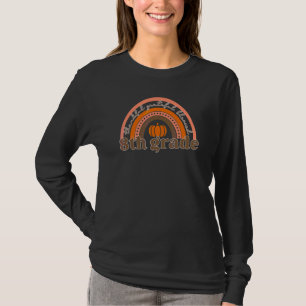 T-shirt Joli Citrouille Arc-en-ciel Reconnaissant Grateful