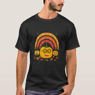 T-shirt Joli Citrouille Face Drôle Halloween Smile Citroui