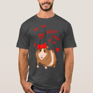 T-shirt Joli cobaye avec arc Wheek Wheek
