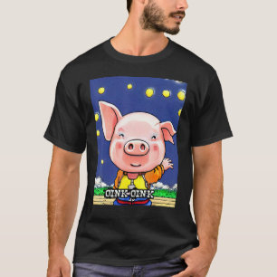 T-shirt Joli Cochon Piggie Rose rose 16
