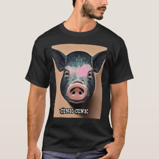 T-shirt Joli Cochon Piggie Rose rose 60