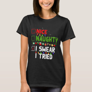 T-shirt Joli Coquin Je Jure Que J'ai Essayé Famille Noël D