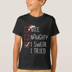 T-shirt Joli Coquin Je Jure Que J'ai Essayé Noël Père Noël
