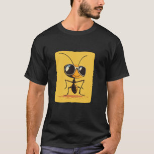 T-shirt Joli Costume de Fourmi avec Lunettes de Soleil pou