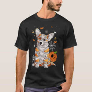 T-shirt Joli costume d'Halloween Corgi Momie Amoureux de C