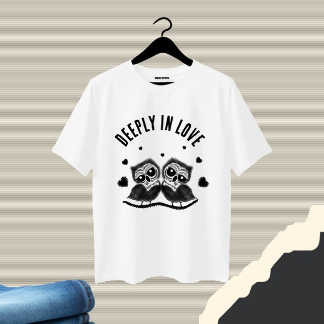 T-shirt Joli couple de hiboux (Créateur téléchargé)