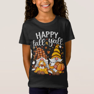 T-Shirt Joli couple gnomes avec épice citrouille Fall Yall