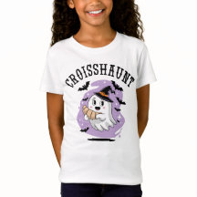 Joli Croissant Fantôme d'Halloween Hantant