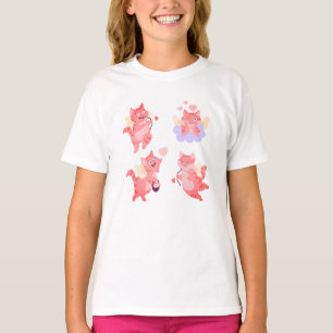 T-shirt Joli Cupidon Chat Mignon Kit Romantique de la Sa