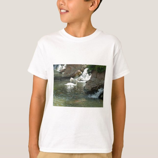 T-shirt Joli cygne blanc (Devant)