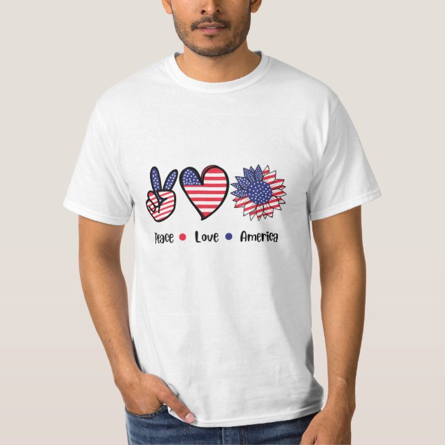 T-shirt Joli design américain (Devant)