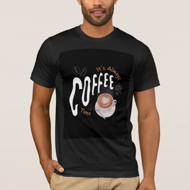 T-shirt Joli design de tasse à café  (Devant)