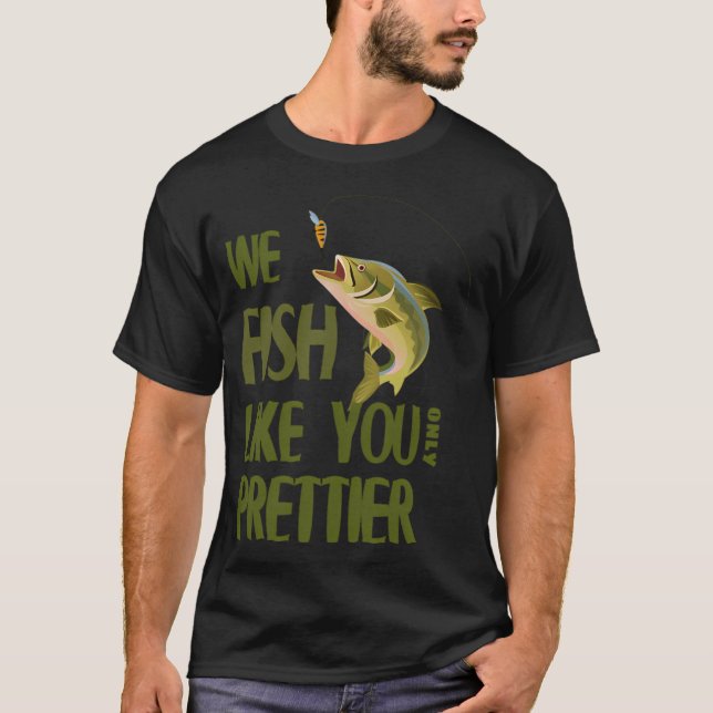 T-shirt Joli design pour les pêcheurs (Devant)