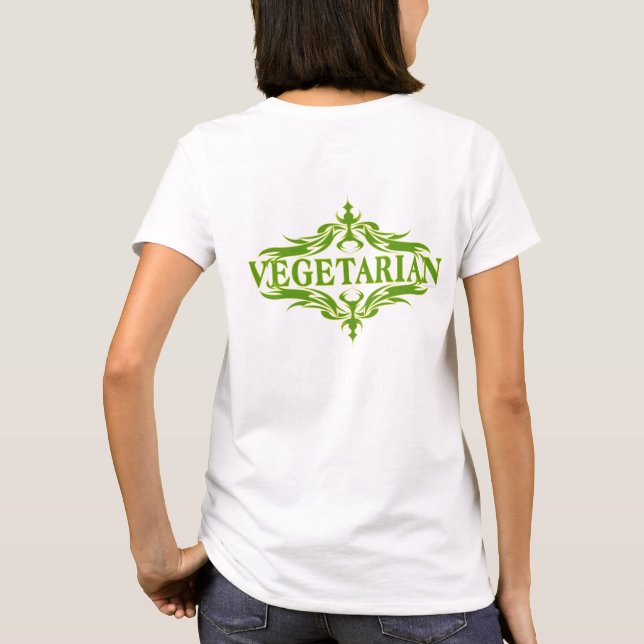 T-shirt Joli design végétarien (Dos)
