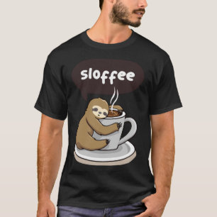 T-shirt Joli Dessin De Fente Bébé Tomber Dans Le Café
