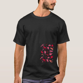 T-shirt Joli Dino Mignon T-rex Dinosaure Hommes Femmes Gar