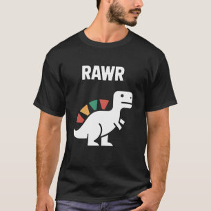 T-shirt Joli Dino Rawr Dinosaure Rugissant Drôle Enfant Di