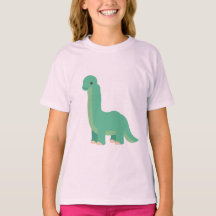 Joli dinosaure à long cou – Dinosau de dessin anim