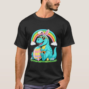 T-shirt Joli dinosaure lapin œuf heureux Eastrawr T Rex ga