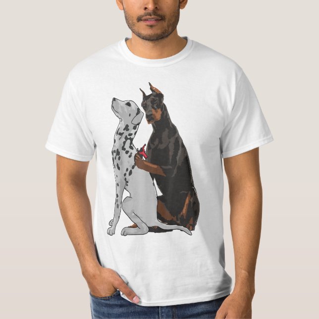 T-shirt Joli Doberman Tattooing Dalmatien Shir (Devant)