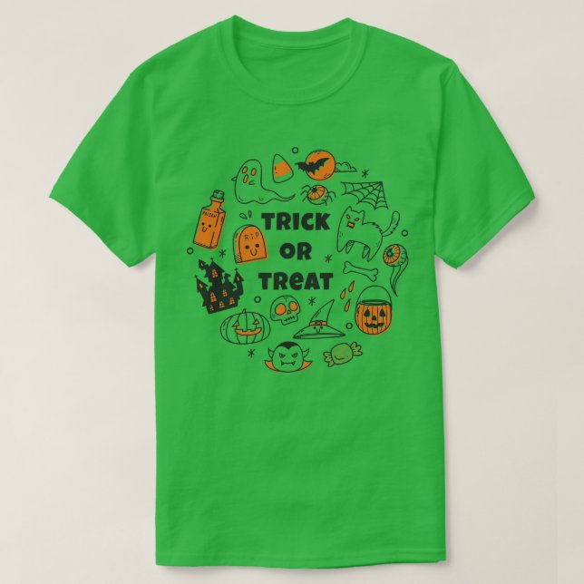 T-shirt Joli Doodart Halloween (Design devant)