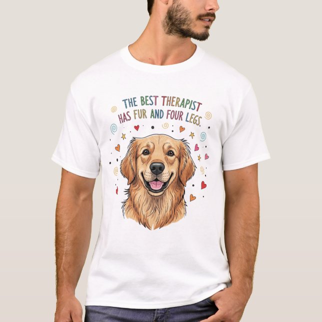 T-shirt Joli Doodle Golden Retriever (Devant)