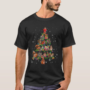 T-shirt Joli écureuil Arbre de Noël Décor Cadeau Arbre de 