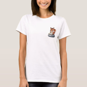 T-shirt Joli écureuil de dessin animé artiste dessinant da