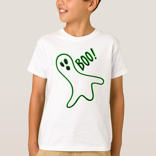 T-shirt Joli Éffrayant Ghost Boys Halloween Trick ou Treat (Devant)