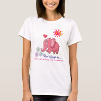 Joli Éléphant Rose Sent Des Marguerites En Disant 