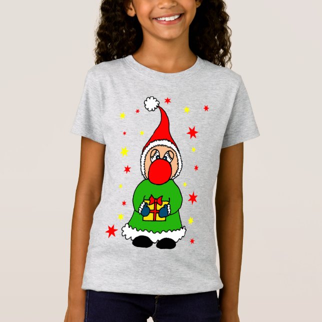 T-Shirt Joli elfe de Noël (Devant)