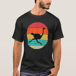 T-shirt Joli Emu Silhouette Costume Oiseau Emus