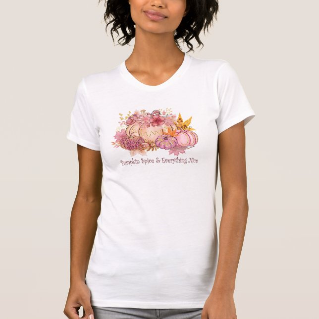 T-shirt Joli en rose d'automne : Whimsy & Spice (Devant)
