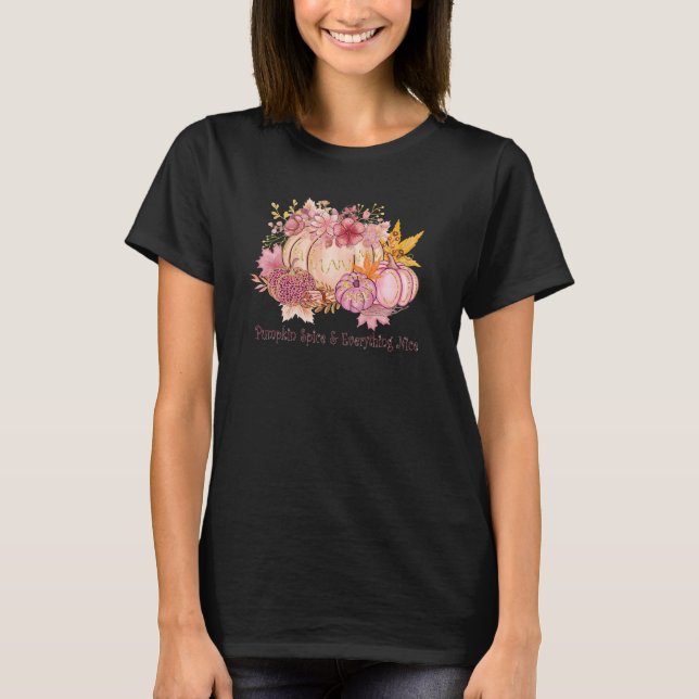 T-shirt Joli en rose d'automne : Whimsy & Spice (Devant)