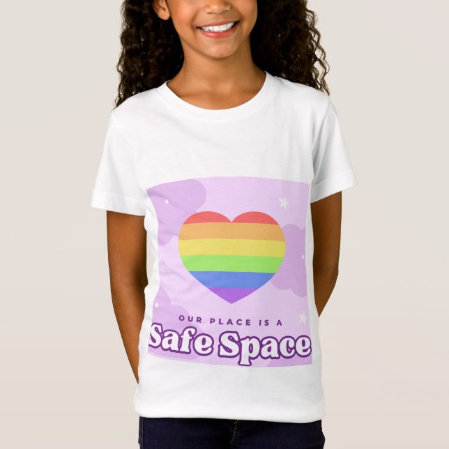 T-Shirt joli espace sûr (Devant)