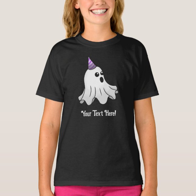 T-shirt Joli et effrayant fantôme d'Halloween (Devant)