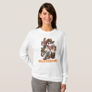T-shirt Joli Fantôme " Bonjour à tous "